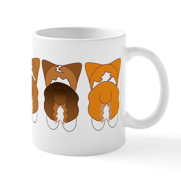 CafePress - Mix Pembroke Mug - 11 oz Ceramic Mug - Novelty Coffee Tea Cup