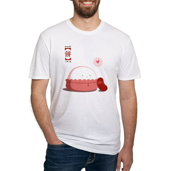 CafePress - Mochi Love Fitted T Shirt - Fitted T-Shirt, Vintage Fit Soft Cotton Tee