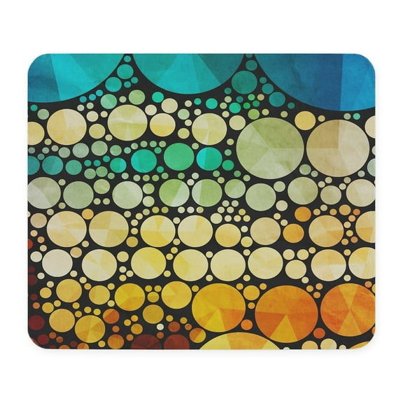 CafePress - Mod Circles Pattern Mousepad - Non-slip Rubber Mousepad, Gaming Mouse Pad