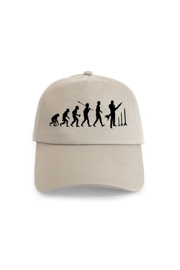 - Model Rockets Lover Cap - Adjustable 100% Brushed Unisex Casual Cotton Baseball Cap, Beige, 1