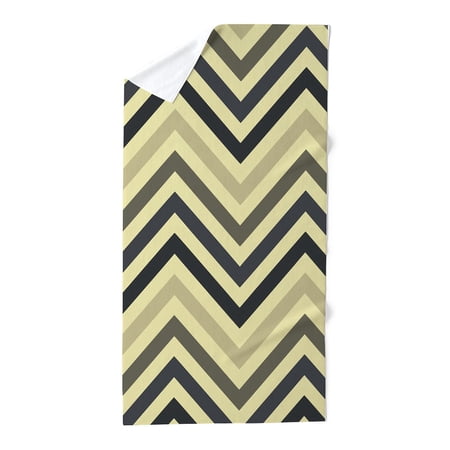 CafePress - Modern Chevron Stripes - Large Beach Towel, Soft 30"x60" Towel with Unique Design