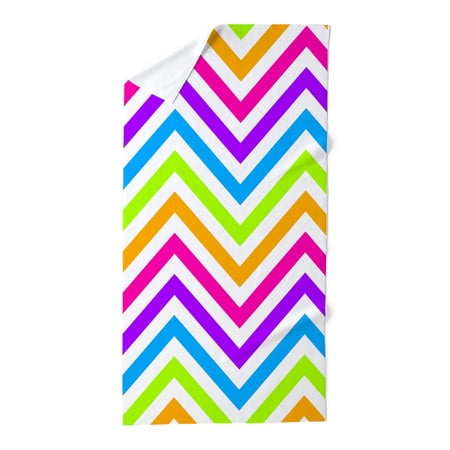 CafePress - Modern Chevron Stripes - Large Beach Towel, Soft 30"x60" Towel with Unique Design