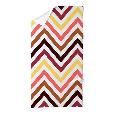 CafePress - Modern Chevron Stripes - Large Beach Towel, Soft 30"x60" Towel with Unique Design