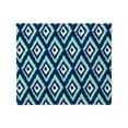 thumbnail image 1 of CafePress - Modern Navy Blue Mint Ikat Throw Blanket - Soft Fleece Throw Blanket, 50"x60" for All Ages, 1 of 2