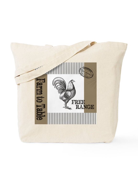 - Modern Vintage Farmers Market Tote Bag - Unisex Canvas Tote Bag, Beige, 1-Piece