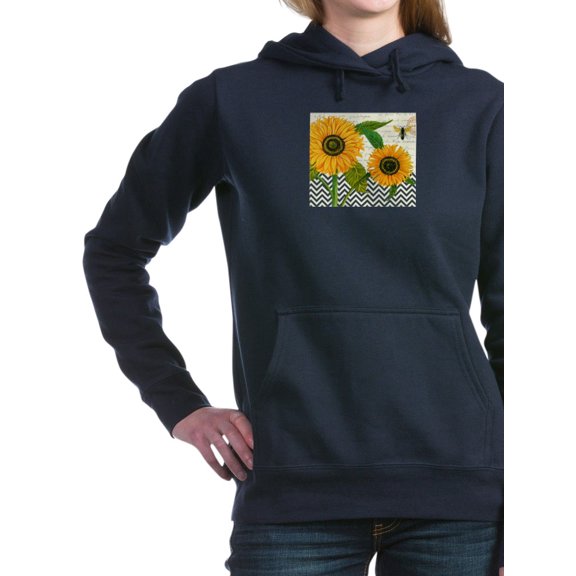 CafePress - Modern Vintage Sunflower - Pullover Hoodie, Classic & Comfortable Hooded Sweatshirt