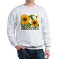 thumbnail image 1 of CafePress - Modern Vintage Sunflower Sweatshirt - Crew Neck Sweatshirt, 1 of 1