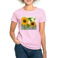 thumbnail image 1 of CafePress - Modern Vintage Sunflower T Shirt - Women's Classic T-Shirt, 1 of 4