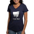 thumbnail image 1 of CafePress - Molar Bear Polar Tooth Bear T Shirt - Women's V-Neck Dark T-Shirt, 1 of 4