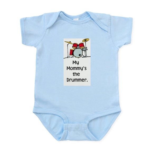 CafePress - Mom Drummer Body Suit - Baby Light Bodysuit, Size Newborn - 24 Months