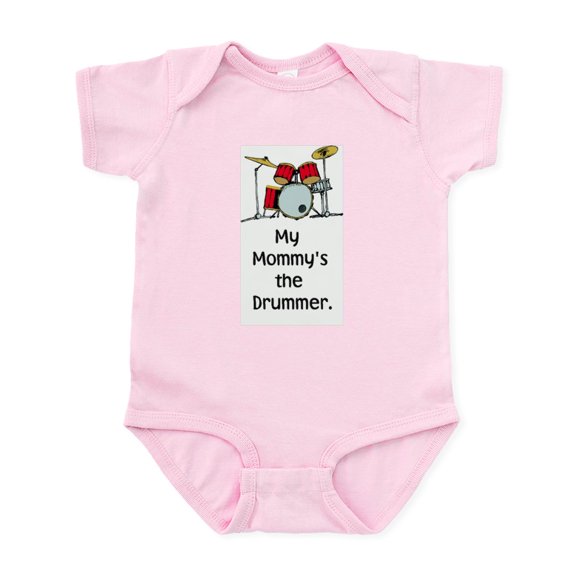 CafePress - Mom Drummer Body Suit - Baby Light Bodysuit, Size Newborn - 24 Months
