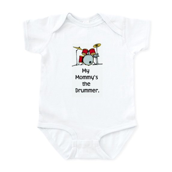 CafePress - Mom Drummer Body Suit - Baby Light Bodysuit, Size Newborn - 24 Months