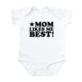 thumbnail image 1 of CafePress - Mom Likes Me Best Infant Bodysuit - Baby Light Bodysuit, Size Newborn - 24 Months, 1 of 4