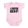 thumbnail image 1 of CafePress - Mom Likes Me Best Infant Bodysuit - Baby Light Bodysuit, Size Newborn - 24 Months, 1 of 4