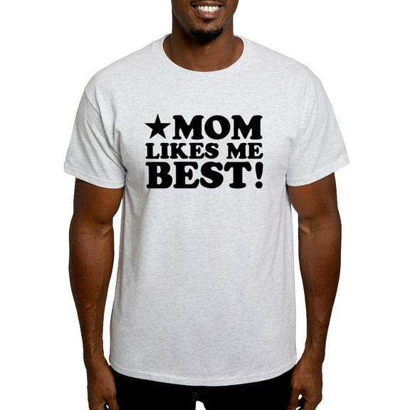 CafePress - Mom Likes Me Best Light T Shirt - Men's Classic Graphic T-Shirt