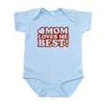 thumbnail image 1 of CafePress - Mom Loves Me Best Infant Bodysuit - Baby Light Bodysuit, Size Newborn - 24 Months, 1 of 4