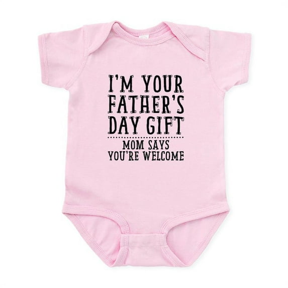 CafePress - Mom Says You're Welcome Infant Body Suit - Baby Light Bodysuit, Size Newborn - 24 Months