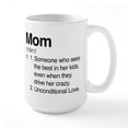 thumbnail image 1 of CafePress - Mom Unconditional Love Large Mug - 15 oz Ceramic Large White Nolvety Mug, 1 of 6