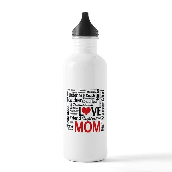 CafePress - Mom's Birthday / Mother's Day Stainless Water Bott - Stainless Steel Water Bottle, Sports Bottle, 1.0L