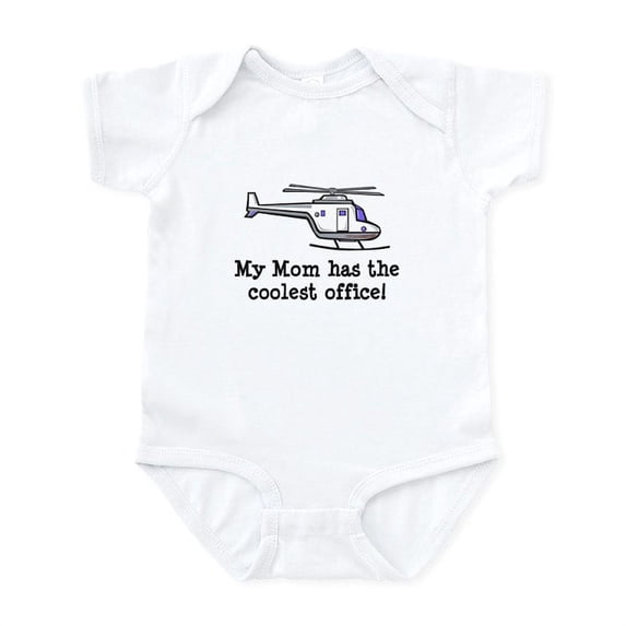 CafePress - Mom's Helicopter Infant Bodysuit - Baby Light Bodysuit, Size Newborn - 24 Months