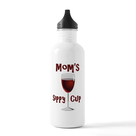 CafePress - Mom's Sippy Cup Stainless Water Bottle 1 - Stainless Steel Water Bottle, Sports Bottle, 1.0L