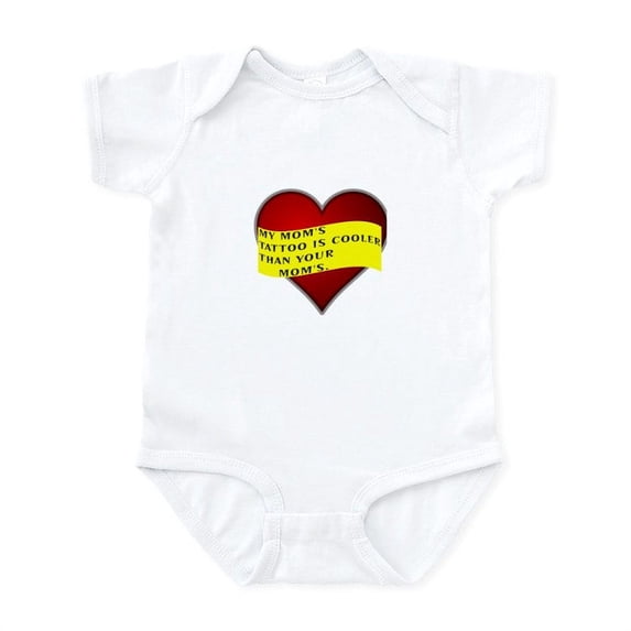 CafePress - Mom's Tattoo Infant Bodysuit - Baby Light Bodysuit, Size Newborn - 24 Months