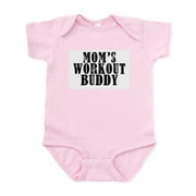 CafePress - Mom's Workout Buddy Infant Bodysuit - Baby Light Bodysuit, Size Newborn - 24 Months
