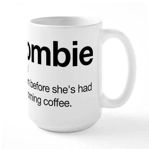 CafePress - Mombie Large Mug - 15 oz Ceramic Large White Novelty Mug