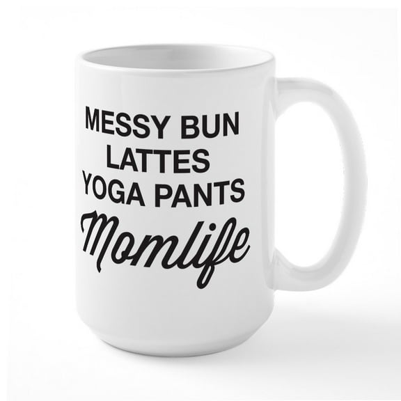 CafePress - Momlife Large Mug - 15 oz Ceramic Large White Novelty Mug