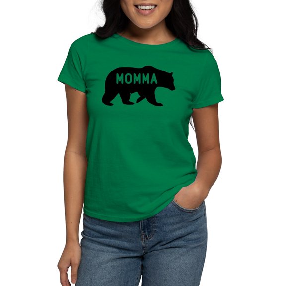 CafePress - Momma Bear T Shirt - Women's Traditional Fit Dark T-Shirt