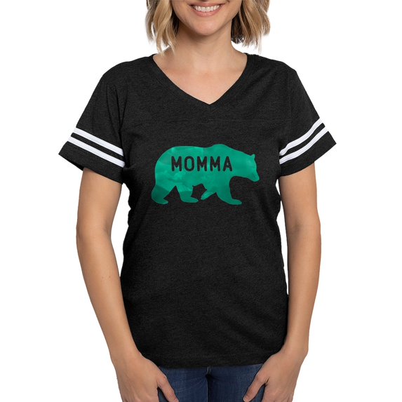 CafePress - Momma Bear Women's Dark T Shirt - Womens Football Shirt