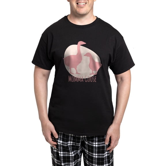 CafePress - Momma Goose Pajamas - Men's Dark Loose Fit Cotton Pajama Set