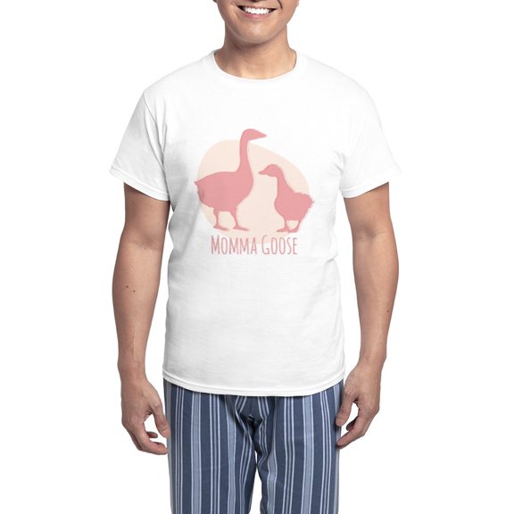 CafePress - Momma Goose Pajamas - Men's Light Loose Fit Cotton Pajama Set