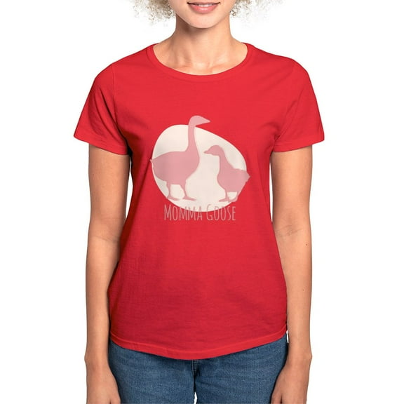 CafePress - Momma Goose T Shirt - Women's Traditional Fit Dark T-Shirt