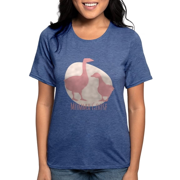 CafePress - Momma Goose T Shirt - Womens Tri-blend T-Shirt