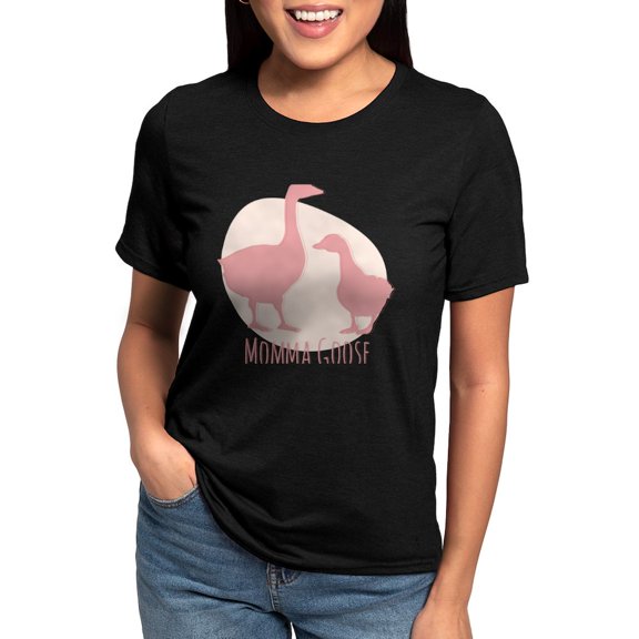 CafePress - Momma Goose T Shirt - Womens Tri-blend T-Shirt
