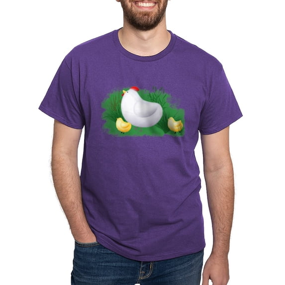 CafePress - Momma Hen And Chicks Dark T Shirt - Men's Classic Graphic Cotton T-Shirt