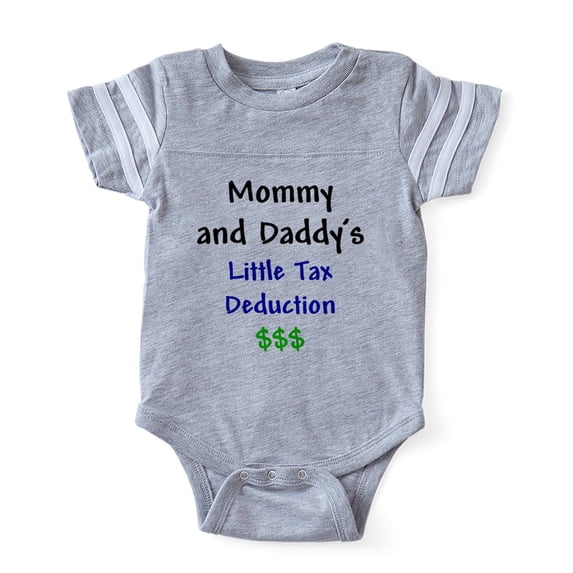 CafePress - Mommy And Daddy's Little T - Cute Infant Baby Football Bodysuit