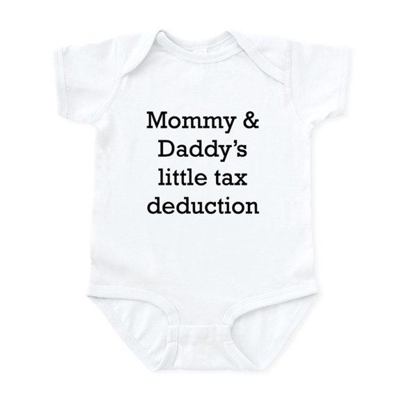 CafePress - Mommy And Daddys Little Tax Deduction Body Suit - Baby Light Bodysuit, Size Newborn - 24 Months