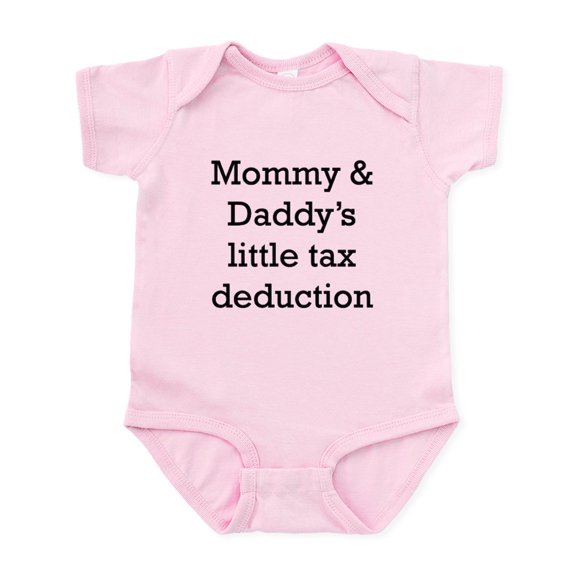 CafePress - Mommy And Daddys Little Tax Deduction Body Suit - Baby Light Bodysuit, Size Newborn - 24 Months