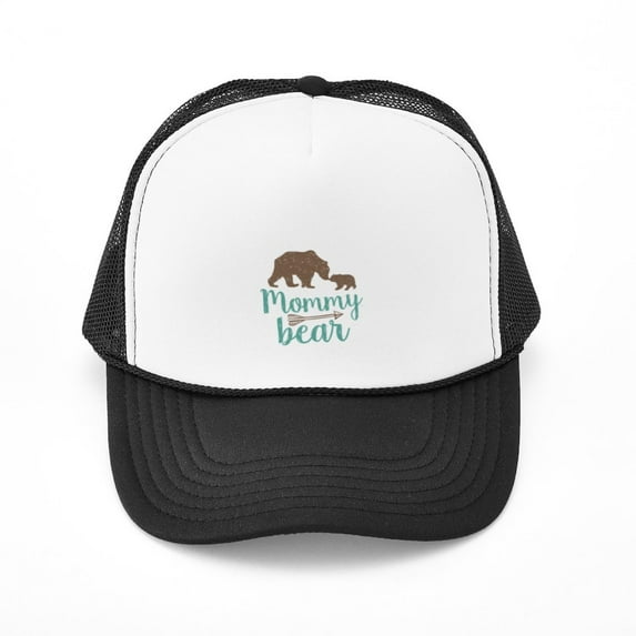 CafePress - Mommy Bear - Adjustable Unisex Printed Trucker Hat with Mesh Back