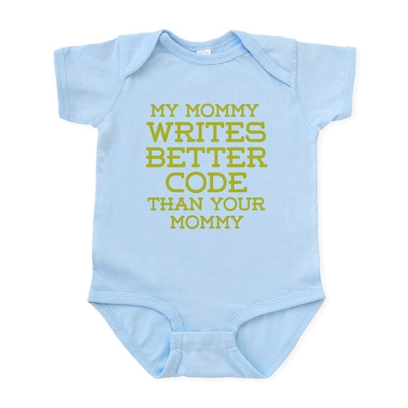 CafePress - Mommy Codes Better Body Suit - Baby Light Bodysuit, Size Newborn - 24 Months