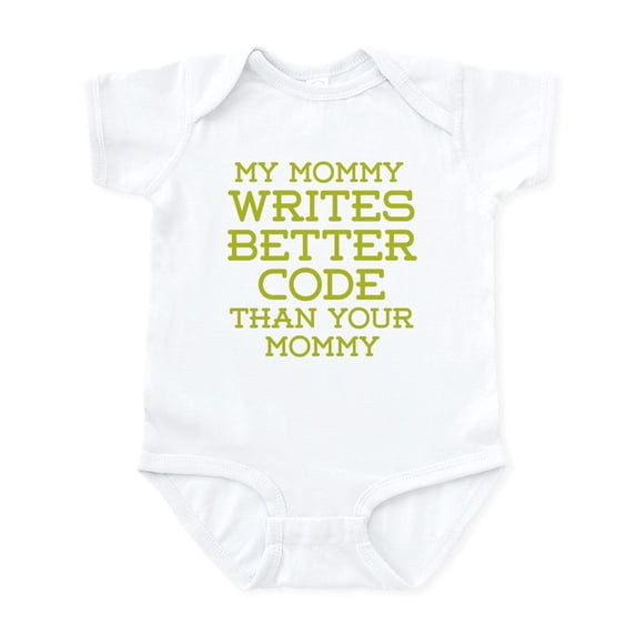 CafePress - Mommy Codes Better Body Suit - Baby Light Bodysuit, Size Newborn - 24 Months