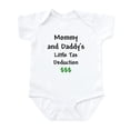 thumbnail image 1 of CafePress - Mommy & Daddy's Little Tax Deduction Infant Bodysu - Baby Light Bodysuit, Size Newborn - 24 Months, 1 of 4