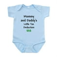 thumbnail image 1 of CafePress - Mommy & Daddy's Little Tax Deduction Infant Bodysu - Baby Light Bodysuit, Size Newborn - 24 Months, 1 of 4