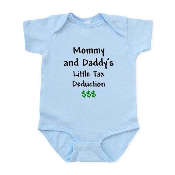 CafePress - Mommy & Daddy's Little Tax Deduction Infant Bodysu - Baby Light Bodysuit, Size Newborn - 24 Months