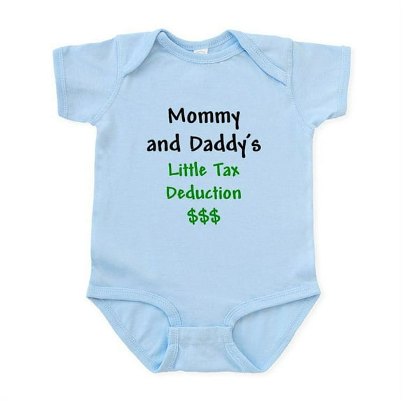 CafePress - Mommy & Daddy's Little Tax Deduction Infant Bodysu - Baby Light Bodysuit, Size Newborn - 24 Months