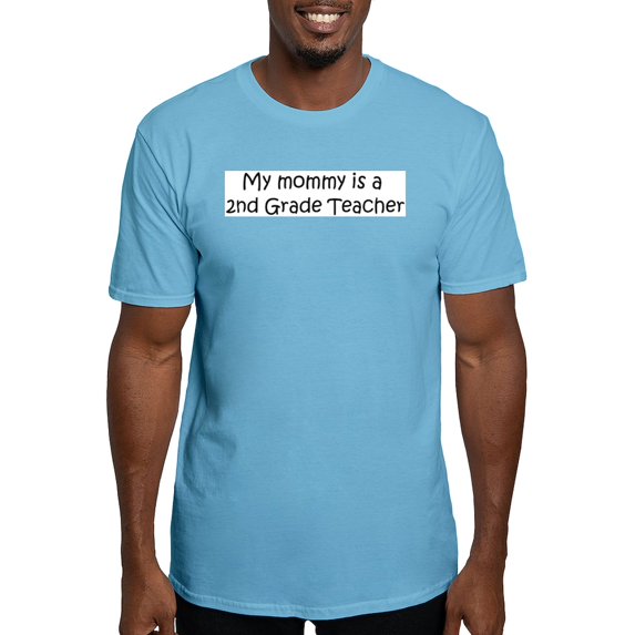 CafePress - Mommy Is A 2Nd Grade Teacher Fitted T Shirt - Fitted T-Shirt, Vintage Fit Soft Cotton Tee