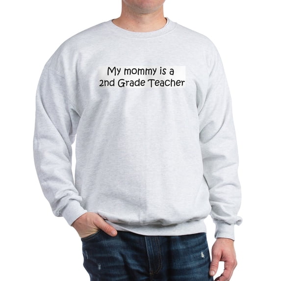 CafePress - Mommy Is A 2Nd Grade Teacher Sweatshirt - Crew Neck Sweatshirt