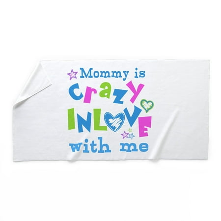 CafePress - Mommy Is Crazy In Love With Me - Large Beach Towel, Soft 30"x60" Towel with Unique Design